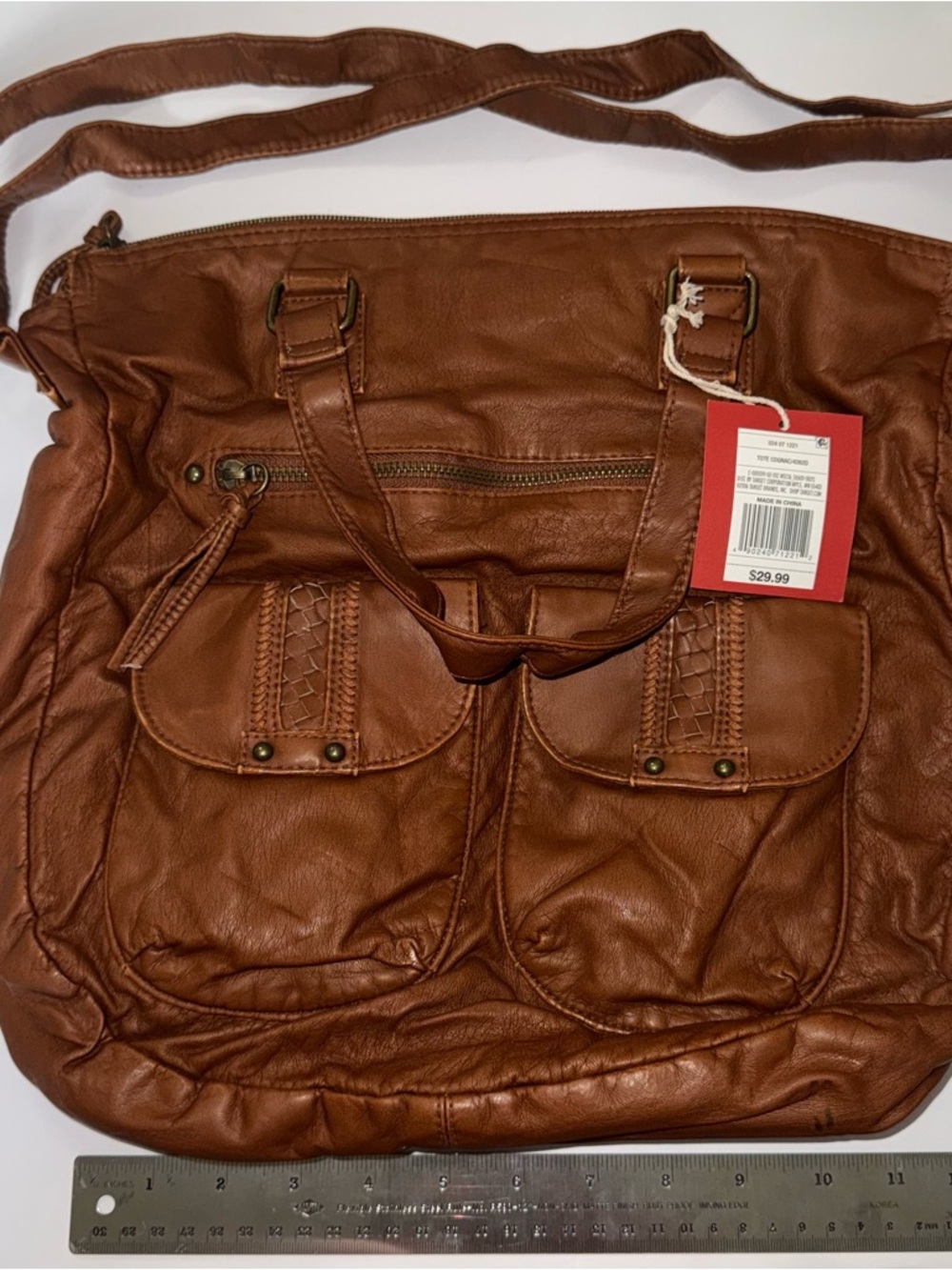 Brand New Brown Faux Leather Women’s Tote Bag - Unbranded